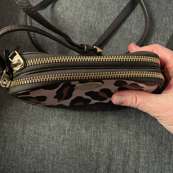 Coach Animal Print Crossbody Bag - Black, Brown, and Cream - Picture 3 of 10